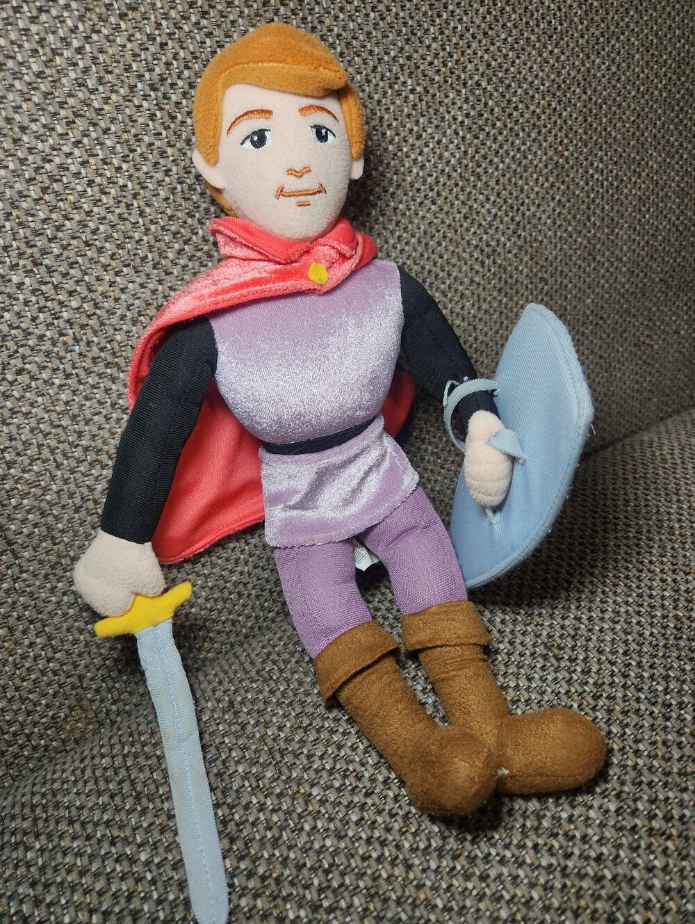 retired Disney Store Prince Phillip plush doll from Sleeping Beauty